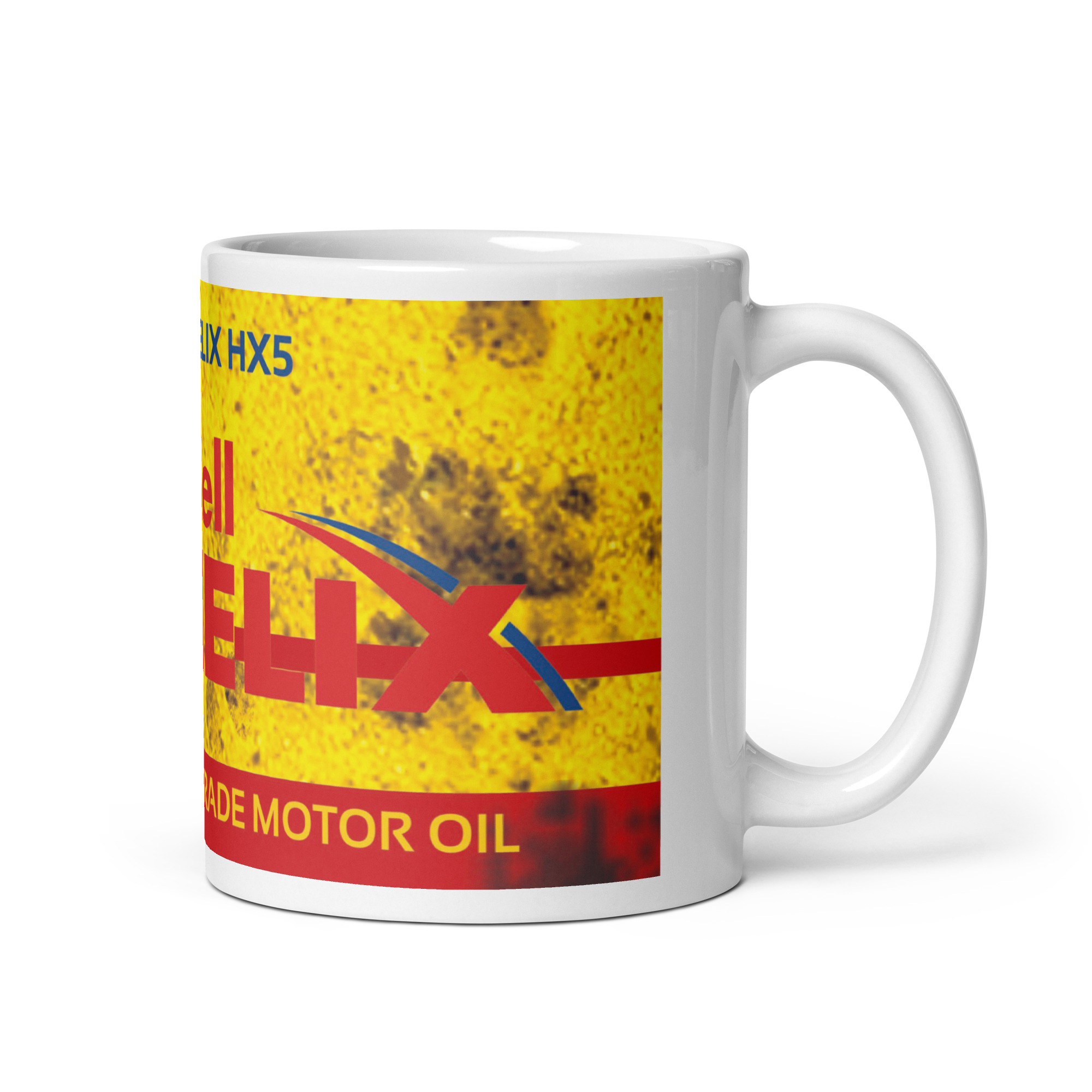Taza Classic Oil & Gasoline SHELL– Taza Vintage para Amantes del Motor Clásico - Imagen 2