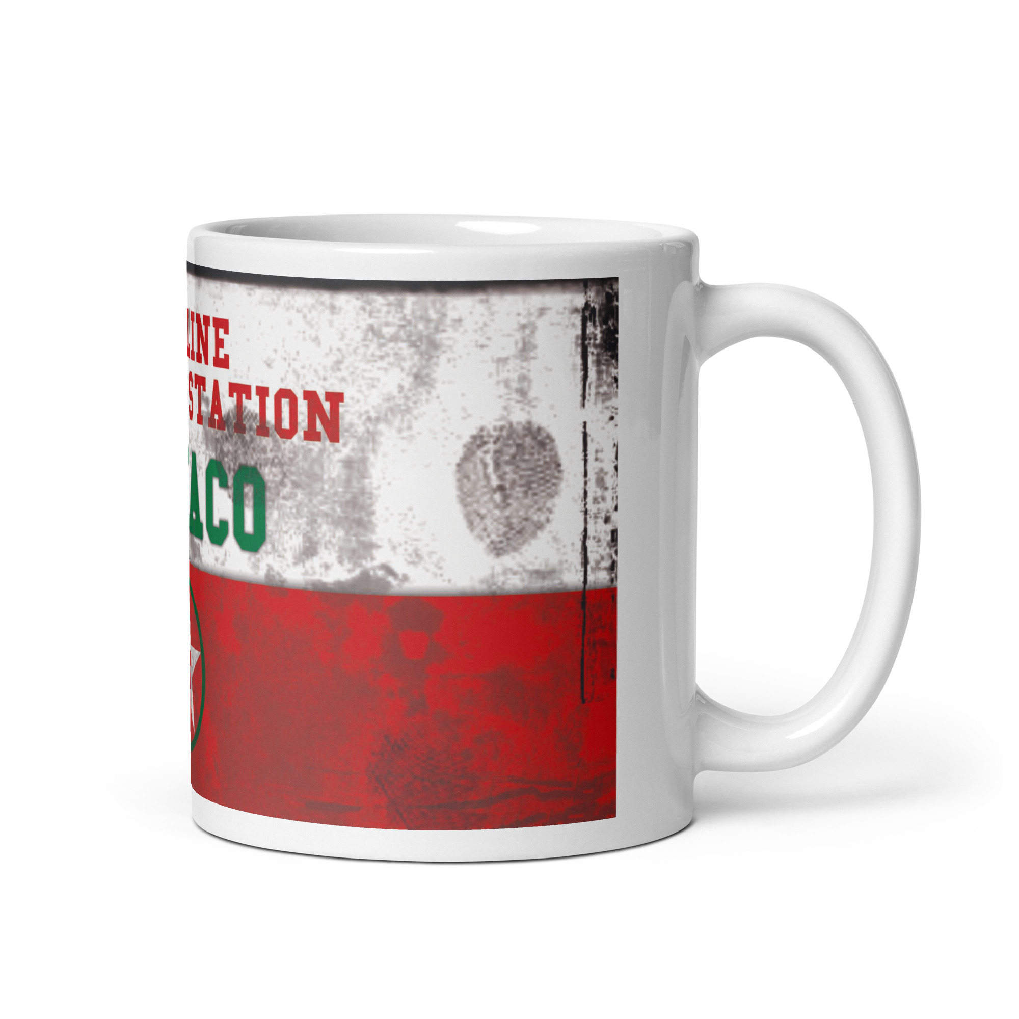 Taza Classic Oil & Gasoline TEXACO – Taza Vintage para Amantes del Motor Clásico - Imagen 2