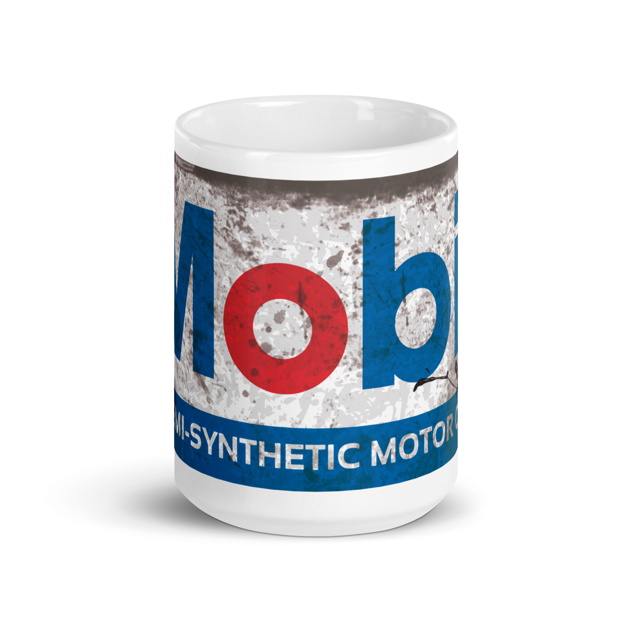 Taza Classic Oil & Gasoline MOBIL – Taza Vintage para Amantes del Motor Clásico - Imagen 6