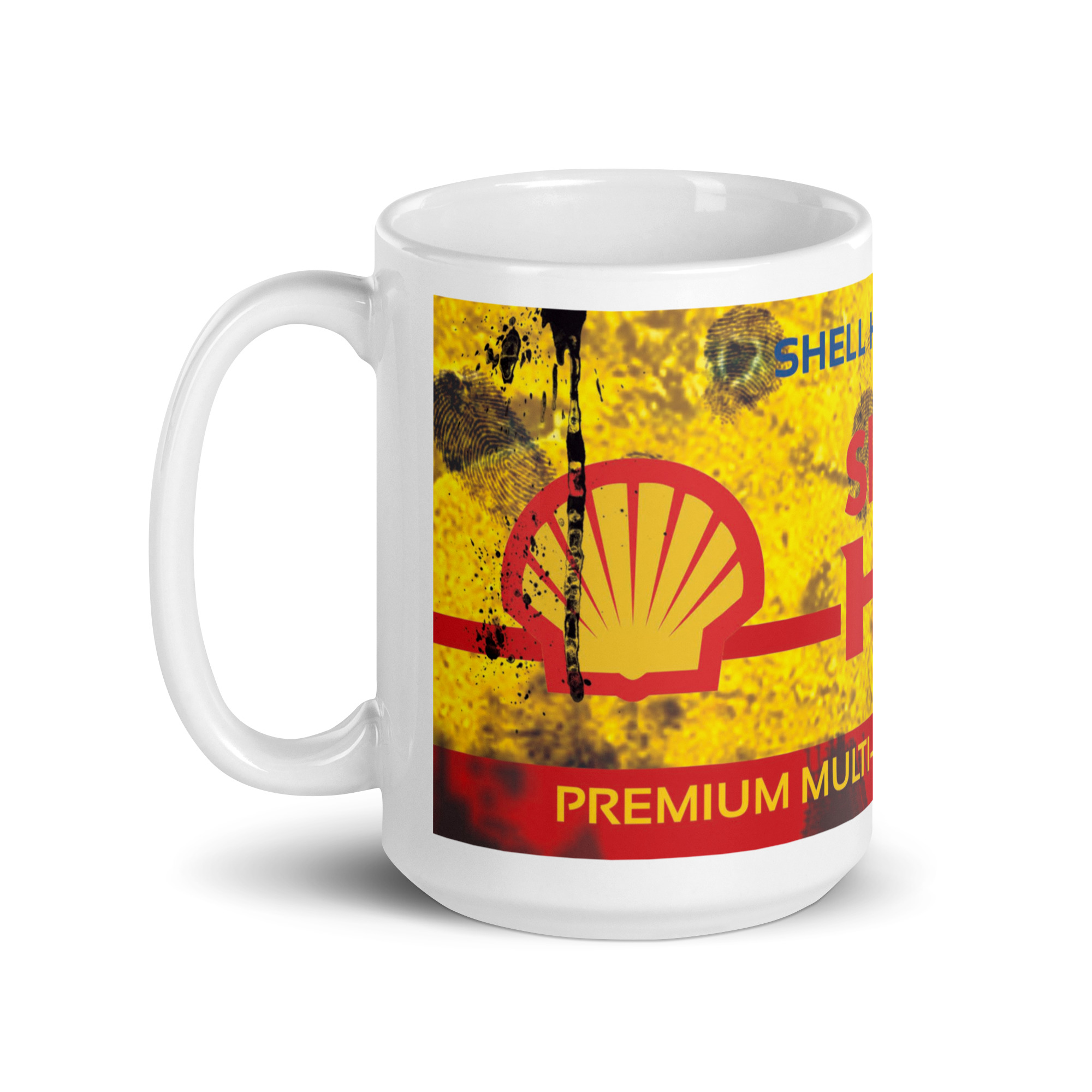 Taza Classic Oil & Gasoline SHELL– Taza Vintage para Amantes del Motor Clásico - Imagen 5