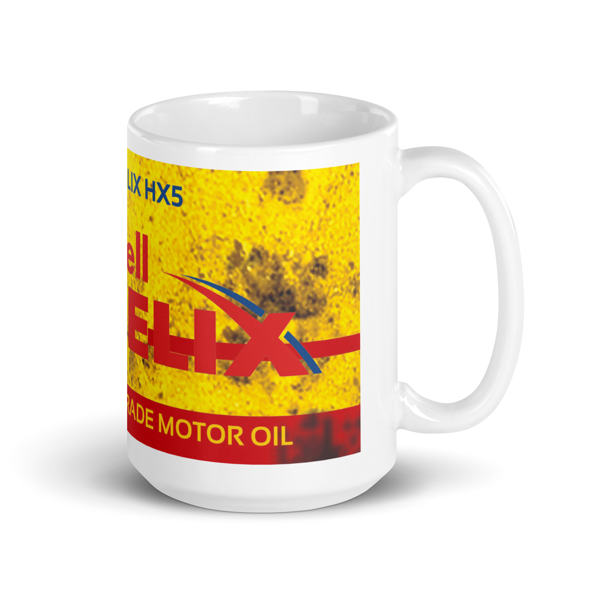 Taza Classic Oil & Gasoline SHELL– Taza Vintage para Amantes del Motor Clásico - Imagen 4