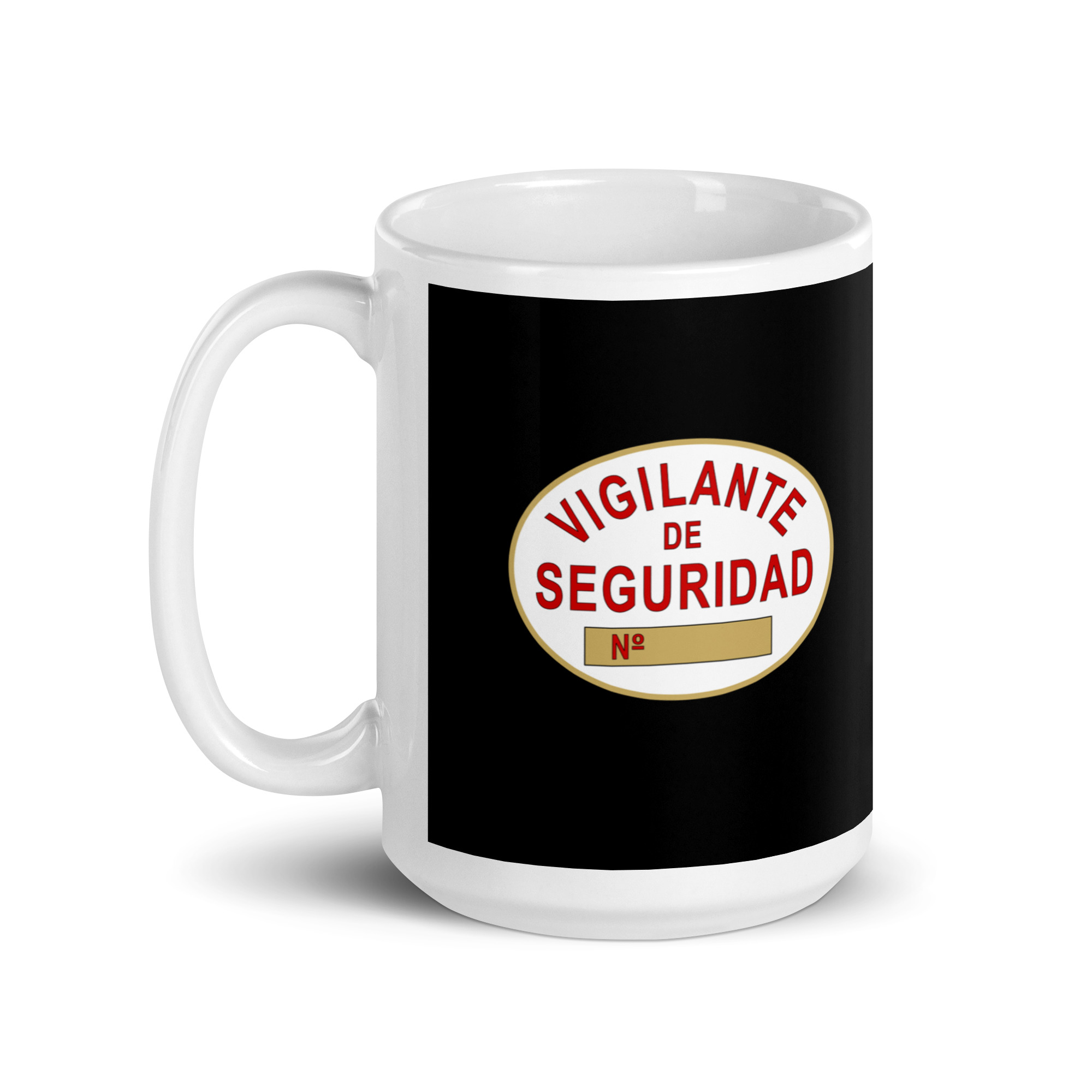 Taza Vigilante de Seguridad “Seguridad Privada” – Diseño Placa Oficial - Imagen 5